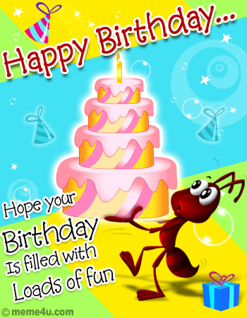 cute birthday cards, cute happy birthday cards, free birthday ecards