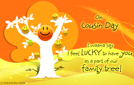 cards for cousins, ecards for cousins, free greetings