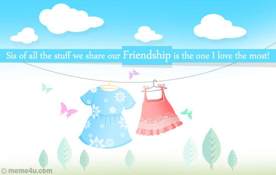 sister friend cards, sister friend ecards, greeting card for sister