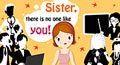 animated sisters day ecard, animated sisters day card, animated sisters day greeting card
