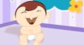 animated baby laugh, free ecard with baby laugh, baby laughing cards