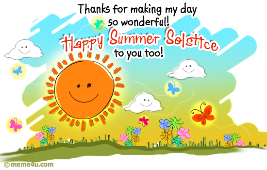 thank you, thank you ecard, summer solstice