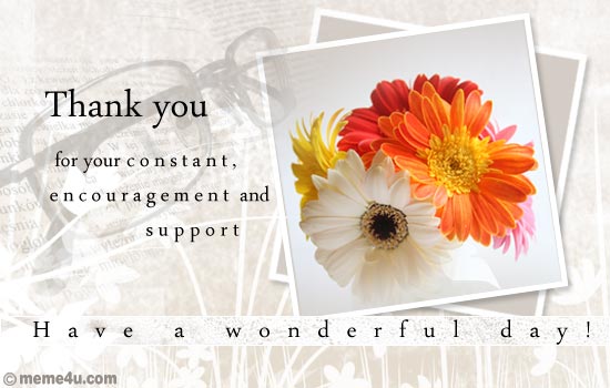 A floral teachers day card to thank your teacher for her constant guidance 