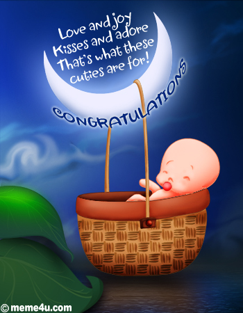 new born babies cards, newborn baby congratulation ecards, new baby congratulation postcard