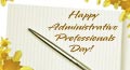 administrative professionals day postcard, a card to say thank you, admin pro day ecard