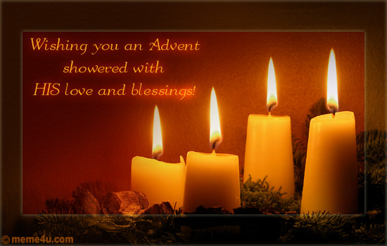 advent wish, advent postcard, advent ecard