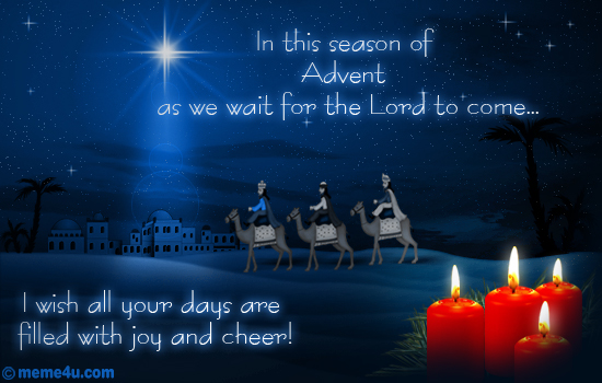 advent prayers, advent cards, advent greetings