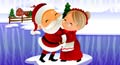 romantic christmas holiday ecard, romantic christmas holiday card, christmas holiday love greeting