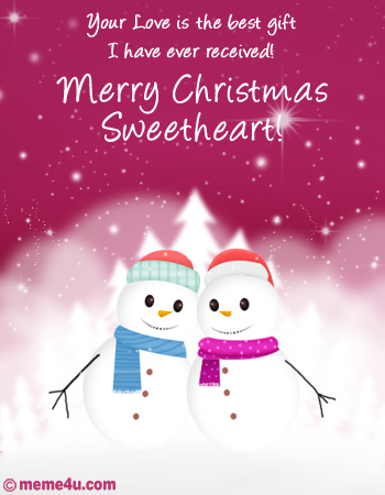 best christmas gift, romantic christmas ecard, romantic christmas card