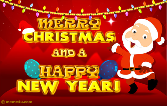 merry christmas and happy new year, merry christmas and happy new year greeting, christmas holiday wish