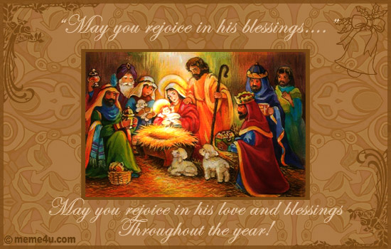 religious merry christmas card, religious merry christmas ecard, religious merry christmas greetings