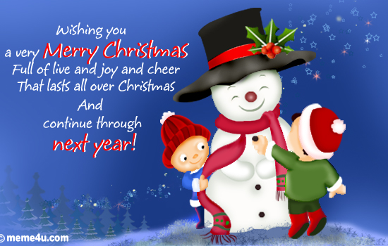card to wish christmas joy, card with christmas snow, christmas season card