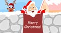 santa clause funny greeting, santa list ecard, animated santa clause funny card