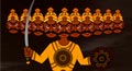animated dussehra email card, animated dussehra card, dussehra greeting card