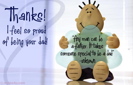 cute thank you ecards, thank you greetings, happy fathers day