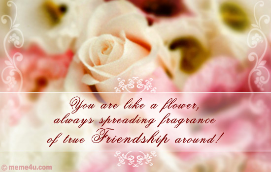 flower e cards, floral card, friendship day cards