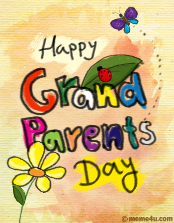 happy grand parents day postcard, happy grand parents day card, happy grand parents day ecard