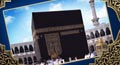 islamic cards, islamic greetings, islamic postcards, malwid al nabi postcards, malwid al nabi cards, mecca image, mecca, black stone
