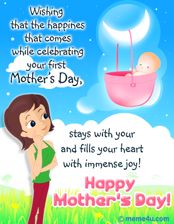 free first mothers day e card, first mothers day card, first mothers day greeting card for free