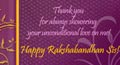 rakhi thank you cards, raksha bandhan thank you cards, raksha bandhan thank you greeting cards, raksha bandhan thank you greetings