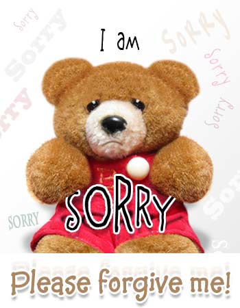 sorry, i am sorry, please forgive me card