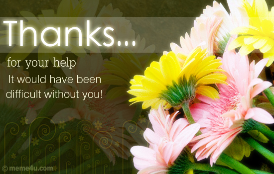 thanks for your help card, thanks for your help ecard, thanks for your help email card